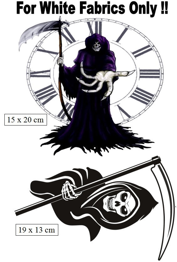 Grim Reaper  Iron On Transfers