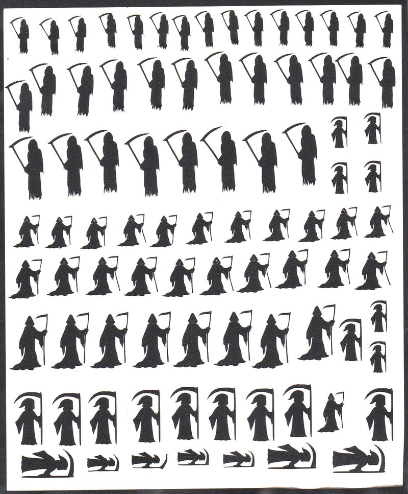 Grim Reaper  Nail Stickers