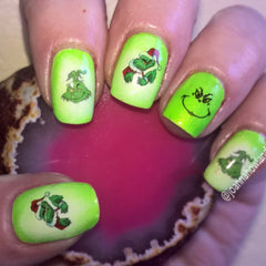 Grinch  Nail Art Decals c1