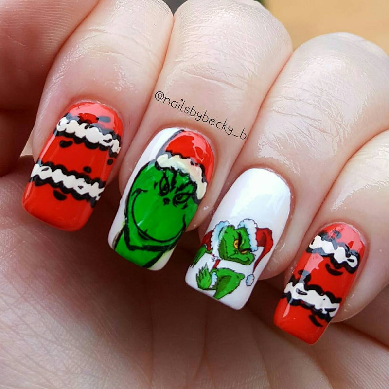 Grinch  Nail Art Decals c1