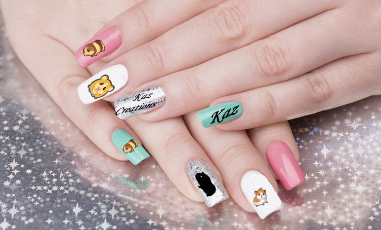Guinea Pig Nail Art