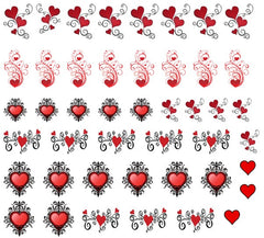 Valentines Love Nail Art code 2
