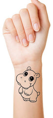 Hippo c2 Temporary Tattoos