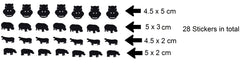 Hippo Vinyl Stickers ( Multiple colours to choose from )