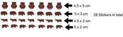 Hippo Vinyl Stickers ( Multiple colours to choose from )
