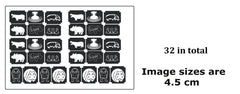 Hippo Hippopotamus Tattoo Stencils
