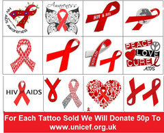 ALS ( Amyotrophic Lateral Sclerosis )  Awareness Temporary Tattoos