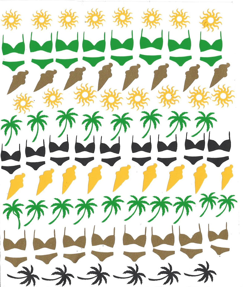 Summer Holiday Nail Stickers