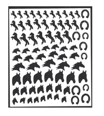Horse   Nail Stickers
