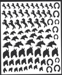 Horse   Nail Stickers