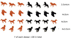 Horse Vinyl Stickers ( Multiple colours to choose from )