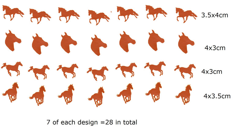 Horse Vinyl Stickers ( Multiple colours to choose from )