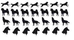 Husky Vinyl Stickers ( Multiple colours to choose from )