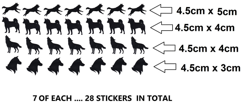 Husky Vinyl Stickers ( Multiple colours to choose from )