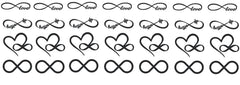 Infinity  Vinyl Stickers ( Multiple colours to choose from )