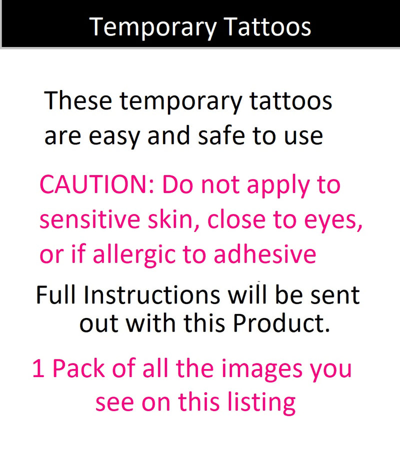 Alpaca Temporary Tattoos
