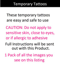 Alpaca Temporary Tattoos