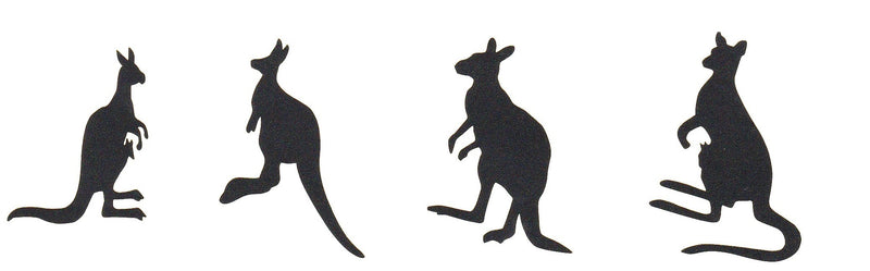 Kangaroo Vinyl Stickers ( Multiple colours to choose from )