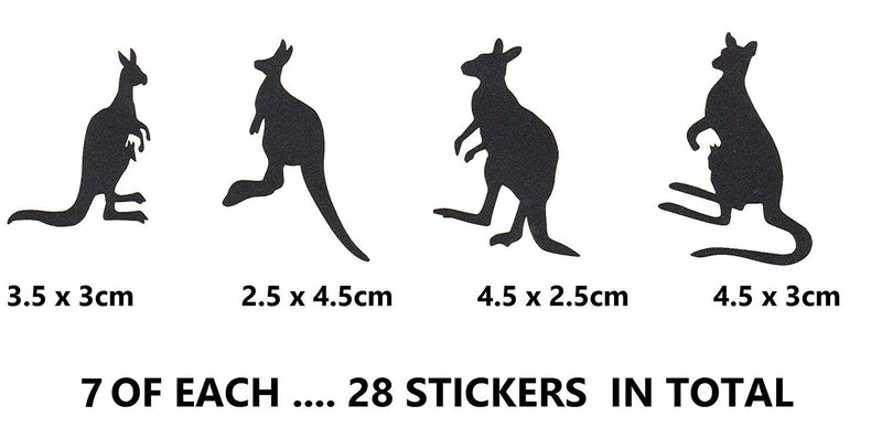Kangaroo Vinyl Stickers ( Multiple colours to choose from )