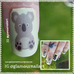 Koala Nail Art