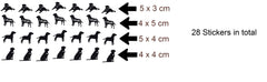 Labrador Dog  Retriever Vinyl Stickers ( Multiple colours to choose from )