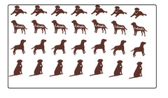 Labrador Dog  Retriever Vinyl Stickers ( Multiple colours to choose from )
