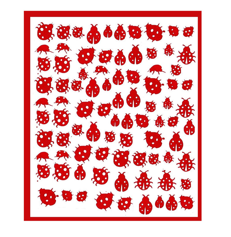 Ladybird Ladybug Nail Stickers