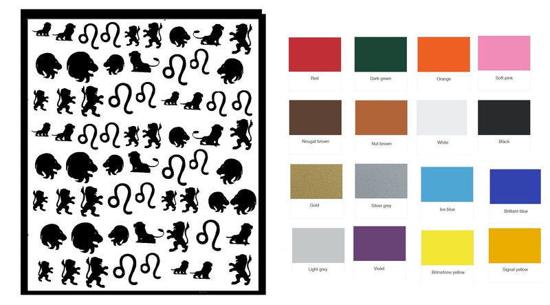Kangaroo Nail Art Decals ( 2 different styles to choose from )