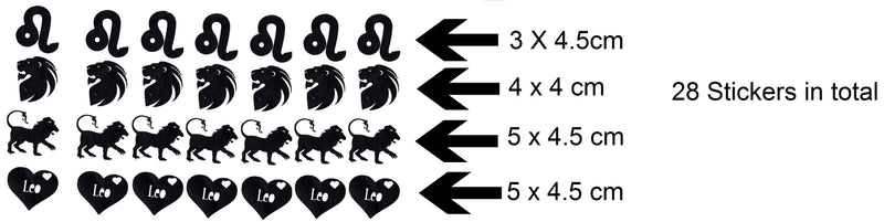 LEO  Vinyl Stickers ( Multiple colours to choose from )