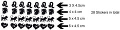 LEO  Vinyl Stickers ( Multiple colours to choose from )