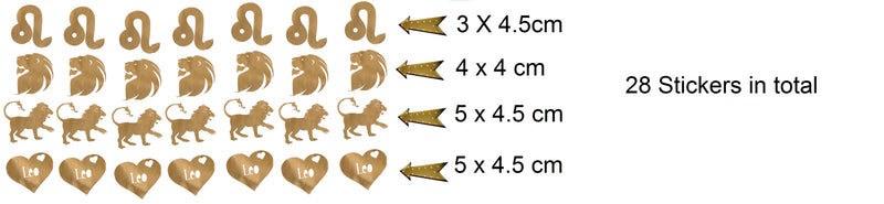 LEO  Vinyl Stickers ( Multiple colours to choose from )