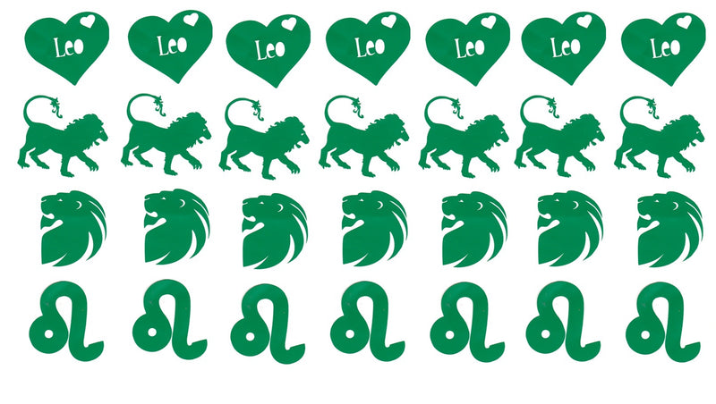 LEO  Vinyl Stickers ( Multiple colours to choose from )