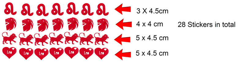 LEO  Vinyl Stickers ( Multiple colours to choose from )