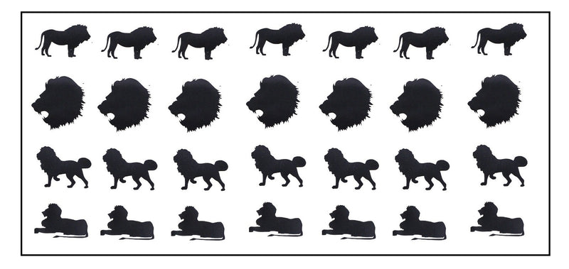 Lion Nail Stickers