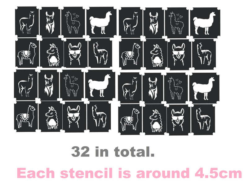 Alpaca Llama  Tattoo Stencils