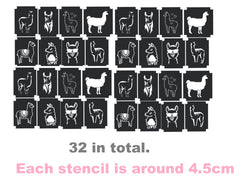 Alpaca Llama  Tattoo Stencils
