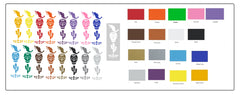 Mexico Vinyl Stickers ( Multiple colours to choose from )