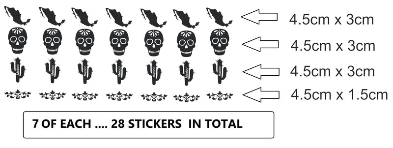 Mexico Vinyl Stickers ( Multiple colours to choose from )