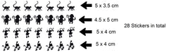 Monkey Vinyl Stickers ( Multiple colours to choose from )