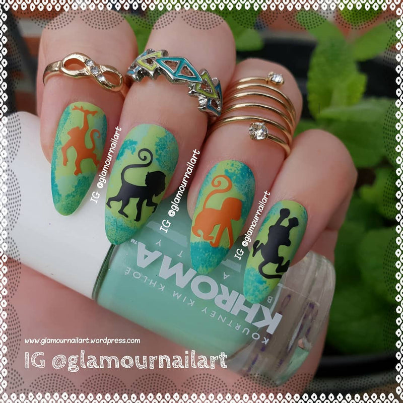 Monkey  Nail Stickers