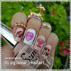 Mum Nail Art