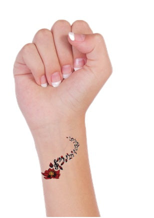 Musical Notes Temporary Tattoos