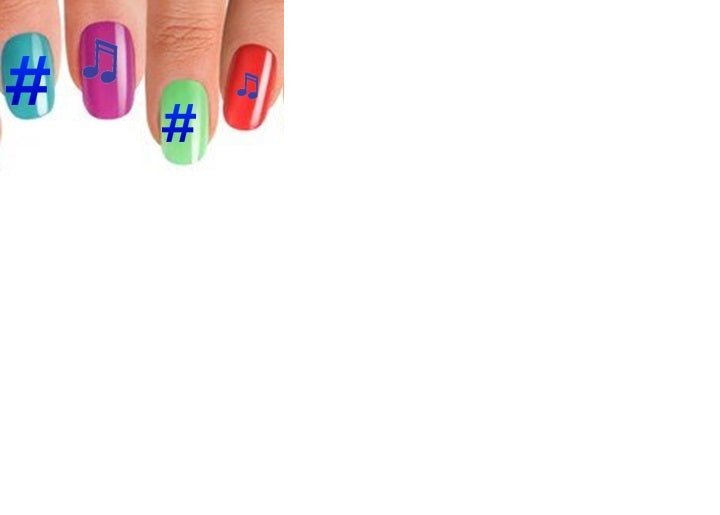 Musical Notes Nail Stickers