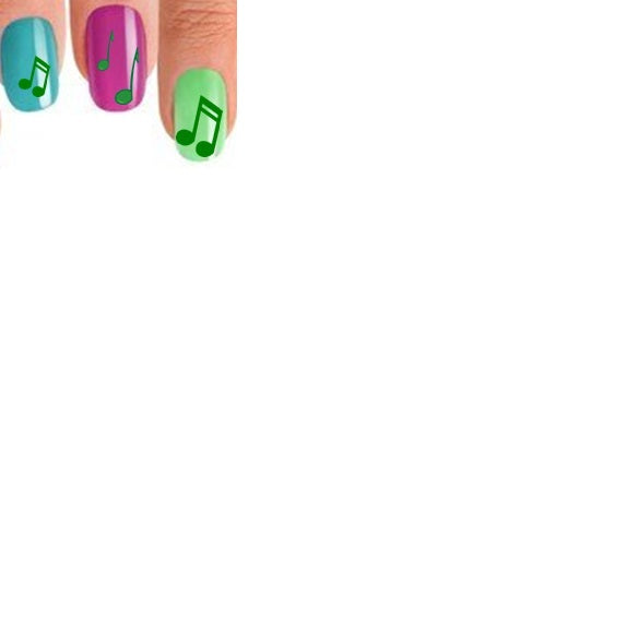 Musical Notes Nail Stickers