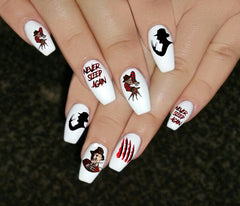 Nightmare on Elm Street Nail Art Decals