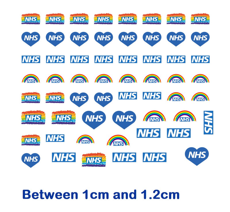 NHS Support Nail Art Decals