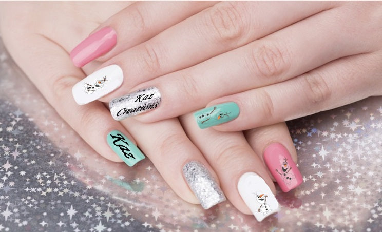 Olaf  Nail Art Decals c2