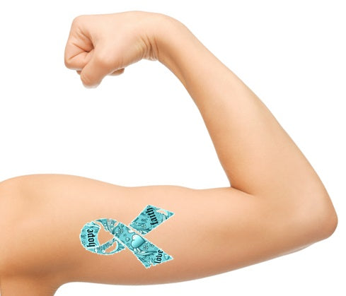 Ovarian Cancer Temporary Tattoos