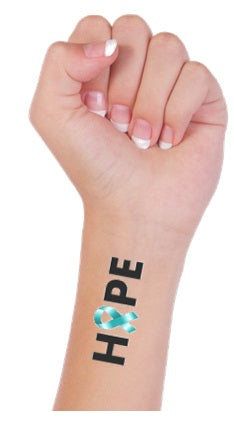 Ovarian Cancer Temporary Tattoos