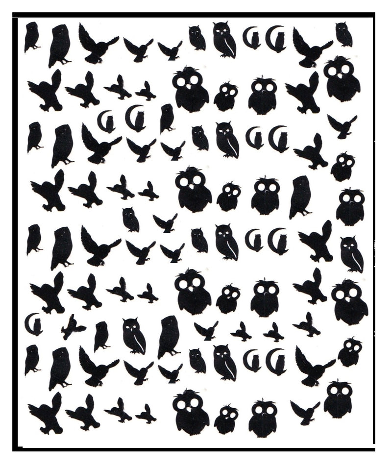 Owl Nail Stickers